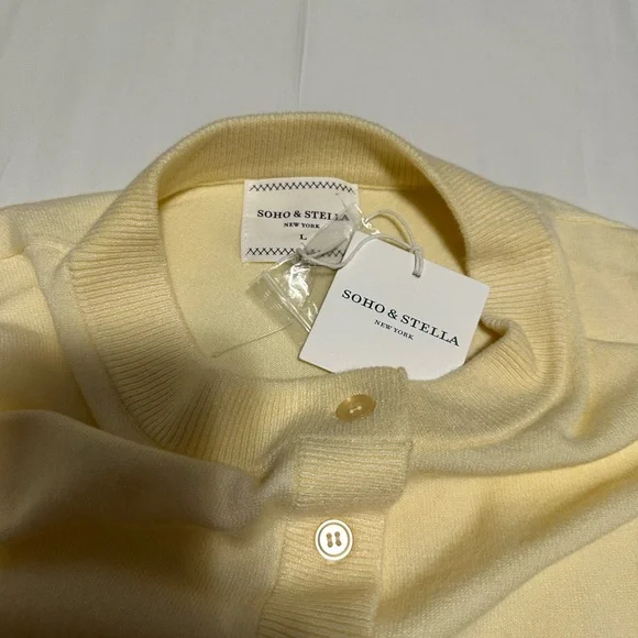 Women’s Yellow Cardigan - Picture 2 of 3